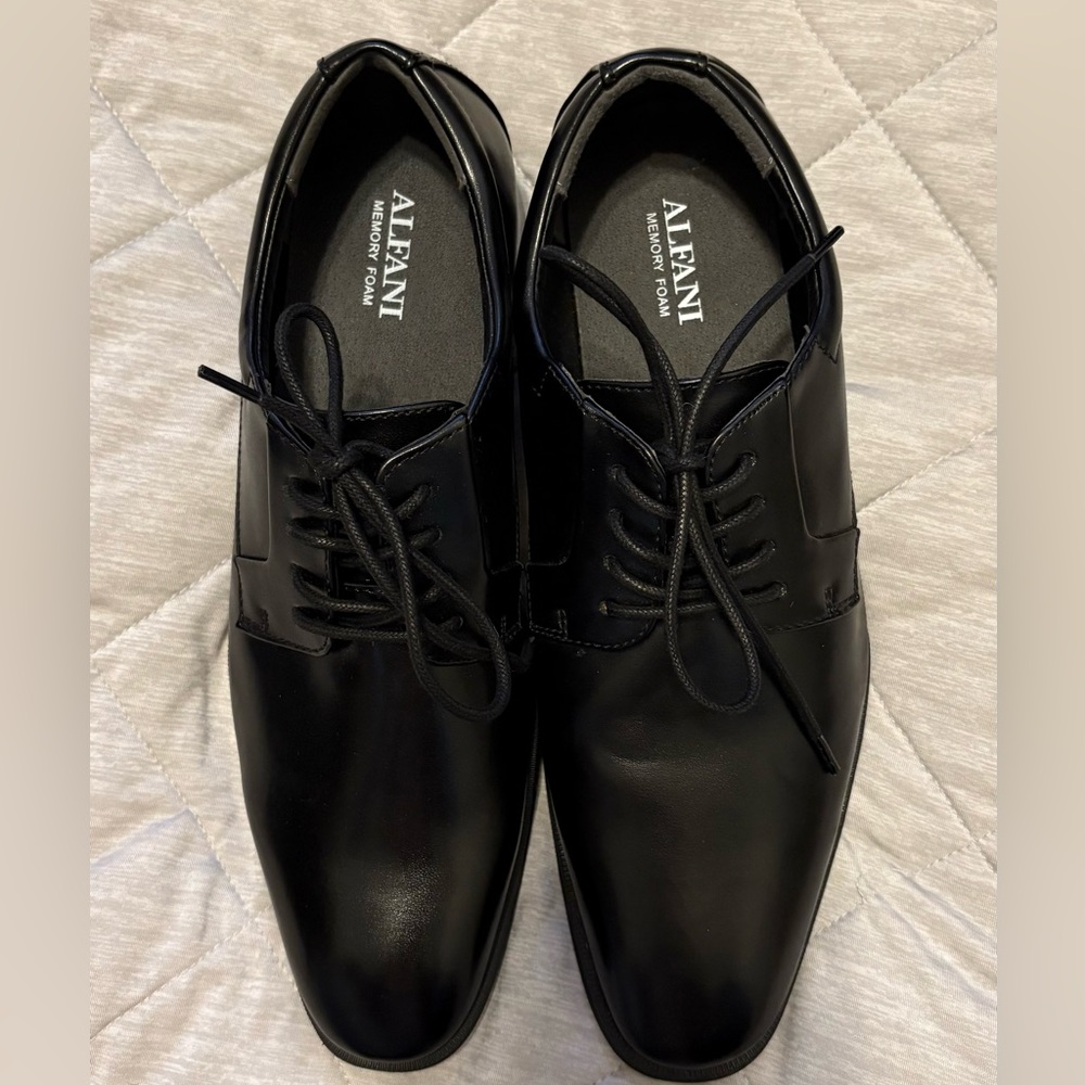 Alfani Men's Classic Black Oxfords